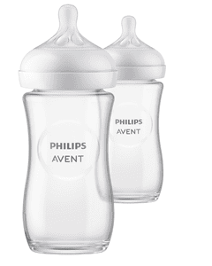 Philips  Babyflasche SCY933/02 Natural Response aus Glas 240 ml 2 Stück