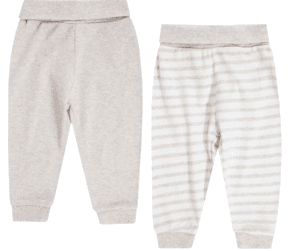 Joggingbyxor 2-pack beige melange