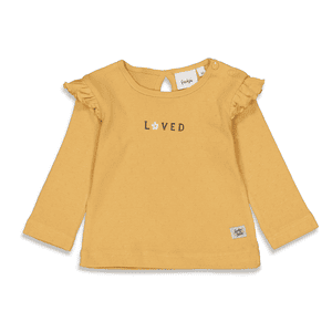Langarmshirt Bloom Ockergelb