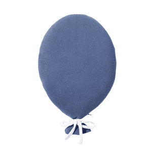 Coussin décoratif montgolfière bleu