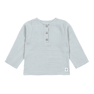 Musselin Langarmshirt powder blue