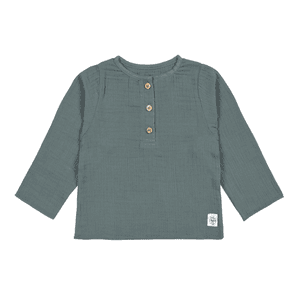 petrol Mousseline shirt met lange mouwen green