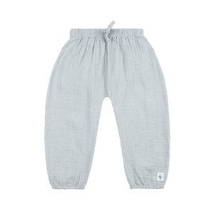 Musselin Hose powder blue