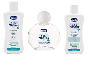 Baby Moments Set 1 Körperbad 200 ml, Shampoo 200 ml, Eau de Cologne 100 ml