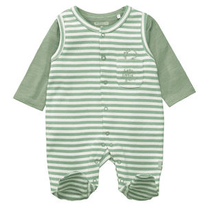 Dors-bien+shirt pine green rayé