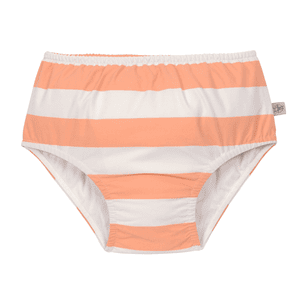 Schwimmwindel Block Stripes  weiß rosa orange