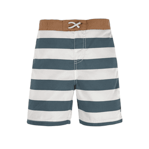 Bain UV shorts Bloc Stripes blanc bleu