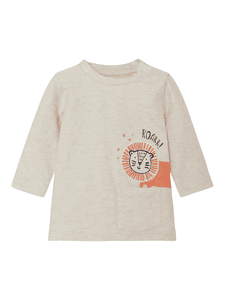 Langarmshirt Lion Nbmfumon Peyote Melange