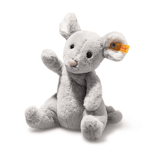 Soft Cuddly Friends Cheesy Maus blaugrau sitzend, 19 cm