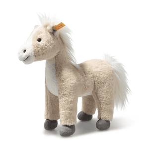 Soft Cuddly Friends Cavallo Gola biondo in piedi, 27 cm