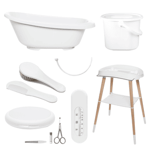 bébé-jou® Set de bain 7 pièces Sense Blanc