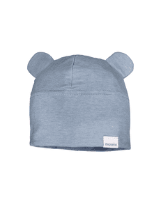 Beanie mit Ohren jeansmeliert-weiß