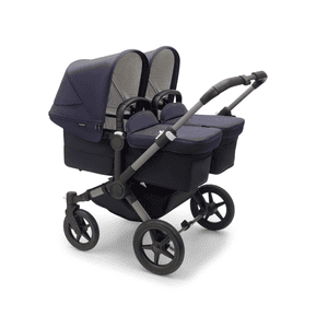 Passeggino gemellare Donkey 5 Twin Complete Graphite/Dark Navy