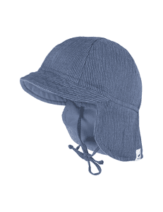 S child cap old indigo / white striped