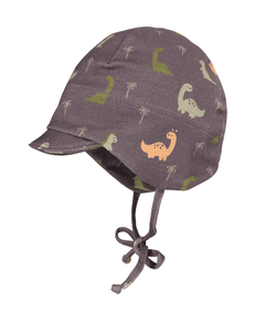 S child cap dino stone grey- green