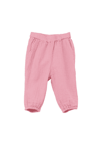 s. Olive r Pantalones de muselina rosa