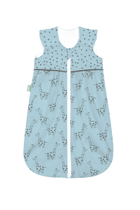 Jersey saco de dormir Anni light happy giraffe azul pearl