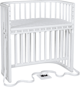 babybay Boxspring Comfort Plus Co-sleeper wit met matras Classic Cotton Soft