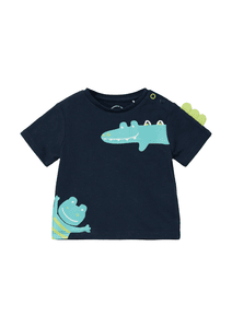 T-Shirt Krokodil navy