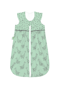 Jersey spací pytel Anni light happy giraffe deep forest