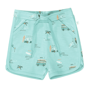 Shorts water blauw gedessineerd