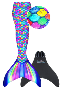 XTREM Toys and Sports Fin Fun Ploutev  L/XL (140-164) Rainbow