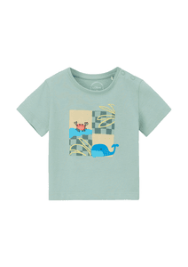 s. Olive r Camiseta verde océano