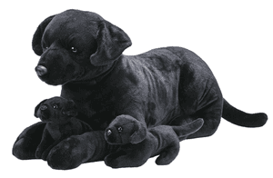 Kuscheltier Cuddlekins Jumbo Mom Puppies Labrador