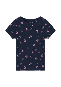 T-Shirt Palmen navy