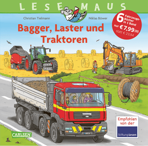 LESEMAUS Sonderbände: Bagger, Laster und Traktoren – Alles über Fahrzeuge