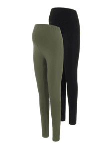 Graviditetsleggings MEMMA 2-pakning Black /Thyme