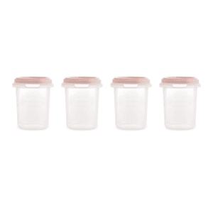 Pots de conservation repas hermisized blush 250ml lot de 4