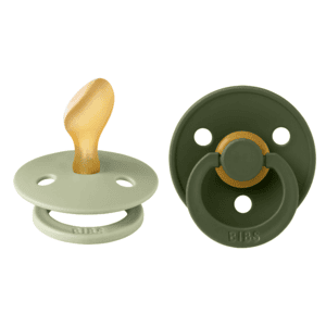 Sucette Colour tétine anatomique silicone 6-18 mois Sage & Hunter Green lot de 2