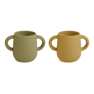 Olive green Dusty Taza para niños Abiola 145ml 2 piezas, / yellow