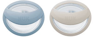 Schnuller MommyFeel, 0-9 Monate, blau/grau