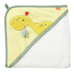 Cape de bain enfant dinosaure 80x80 cm