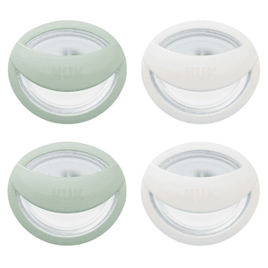 Chupete Mommy Feel, 0-9 meses, verde/blanco 4 piezas