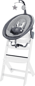 Hochstuhl-Set Newborn Family White / Grey