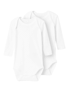 Body manches longues pack de 2 B right  White
