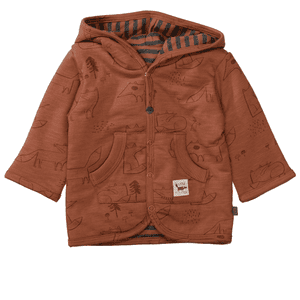 Wendejacke toffee gemustert