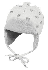Czapka Aviator Polar Bears jasnoszara