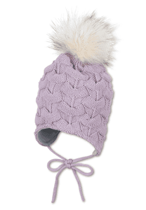 Cappello a maglia, lilla