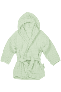 Peignoir de bain enfant mousseline uni Soft Green