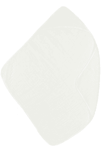 Cape de bain enfant mousseline uni Offwhite 80x80 cm