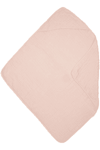 Musslin hupullinen pyyhe Uni Soft Pink 80 x 80 cm 80 x 80 cm