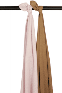 Muselina Swaddle 2-Pack Uni Soft Rosa/Toffee