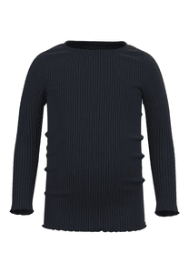 Košile s dlouhým rukávem Nmfvemma Dark Sapphire