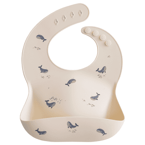 Bavoir bébé silicone Whales