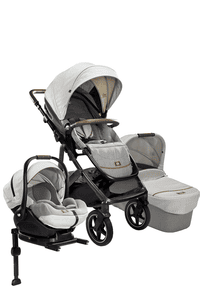 Kombikinderwagen Vinca 4in1 bestehend aus Babywanne, Sportsitz, Babyschale i-Level und Base LX Oyster