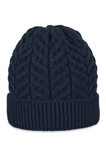 Strickmütze Umschlag marine